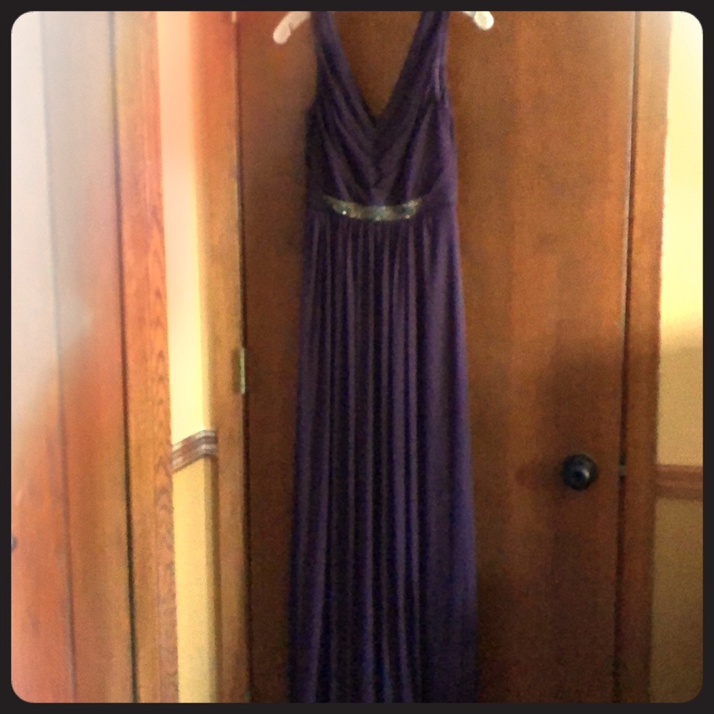 Elegant Deep purple evening gown